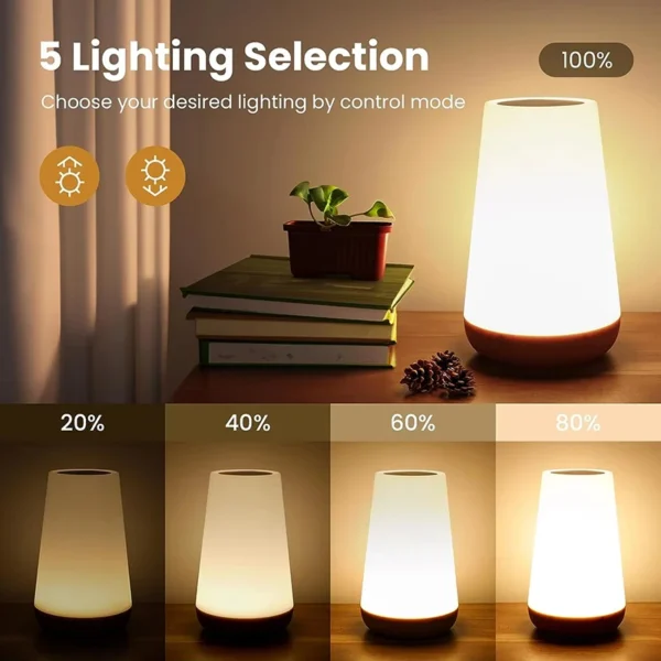 Xiaomi Mijia 13 Color Changing Night Light RGB Remote Control Touch Dimmable Portable Table Bedside Lamps USB Rechargeable Lamp - Image 4