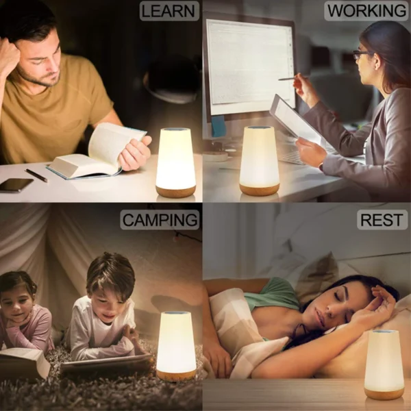 Xiaomi Mijia 13 Color Changing Night Light RGB Remote Control Touch Dimmable Portable Table Bedside Lamps USB Rechargeable Lamp - Image 6